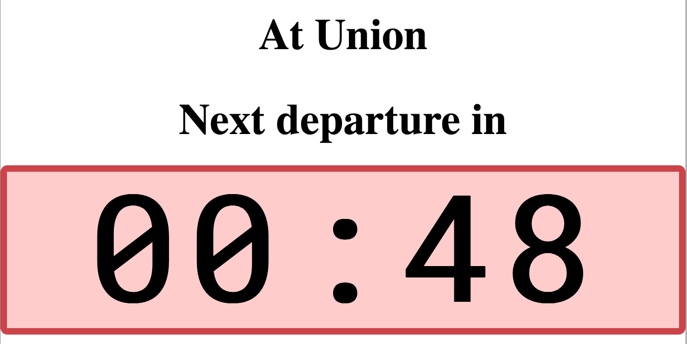 Countdown timer